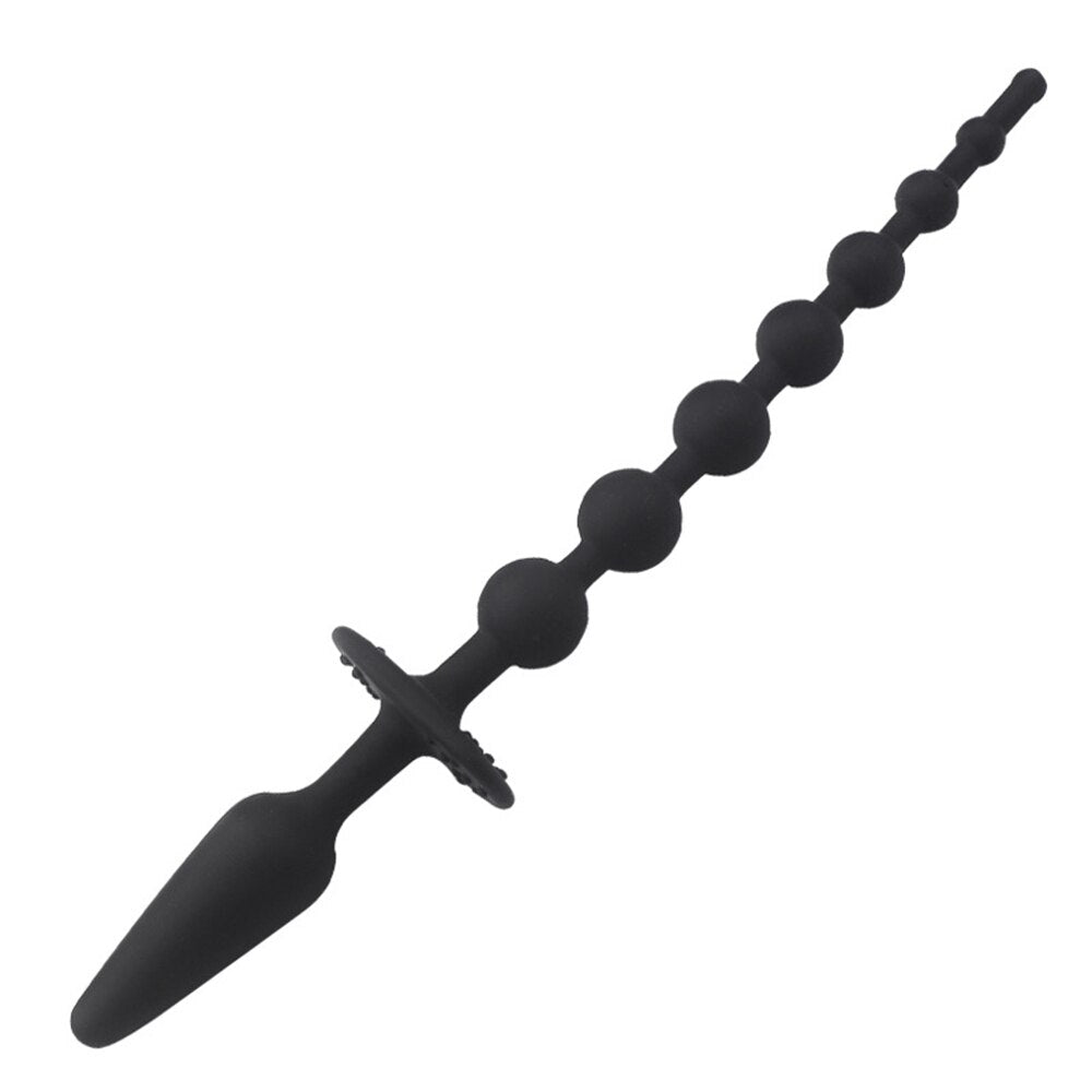 Small Bead Pair Butt Plug Silicone Manual Butt Plug Dildo Sex Toy Anal Bead Pull Woman // Couple/Lesbian Adult Toy