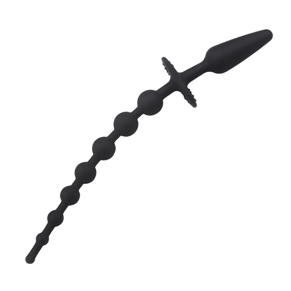 Small Bead Pair Butt Plug Silicone Manual Butt Plug Dildo Sex Toy Anal Bead Pull Woman // Couple/Lesbian Adult Toy