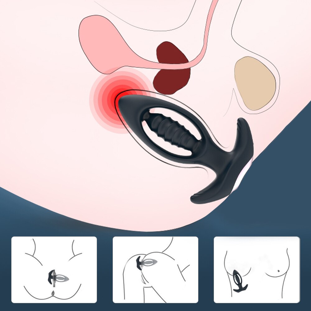 การสั่นสะเทือน Butt ปลั๊ก Dildo Vibrator นวดไร้สายรีโมทคอนโทรล Anal Plug G-Spot กระตุ้นของเล่นเพศสำหรับ Man/ผู้หญิง