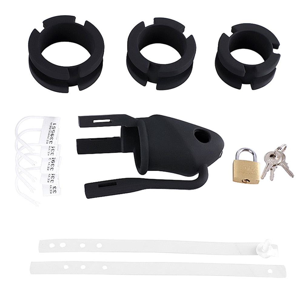 CHASTE BIRD 3D Printed Minus/Plus Cage Male Chastity Device Double-Arc Cuff Penis Ring Cock Belt Erotic Sex Toys for Men