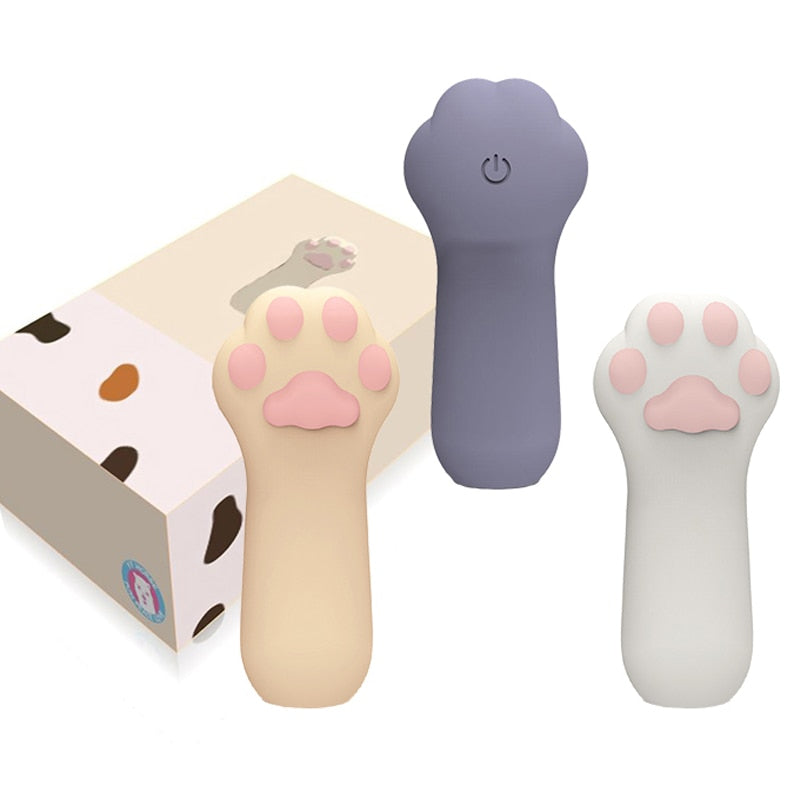Cat Claw Fingertip Vibrator, Portable Silicone Cartoon Bed Vibrator, G-Spot Clitoris Stimulator, Adult Sex Toy for Women