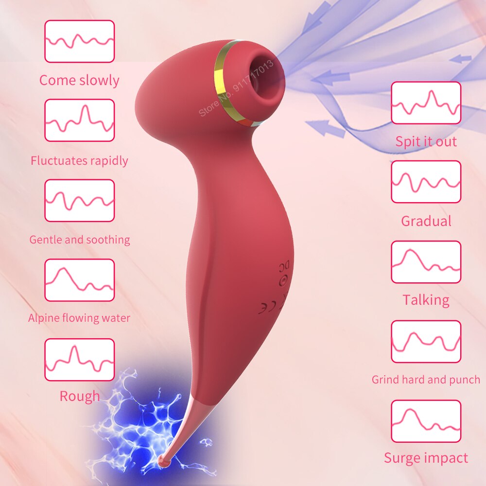 Clit Sucker Vibrator Nipple Powerful Suction Blowjob Clitoris Stimulator Sex Erotic Toy for Women Vagina Masturbator Product