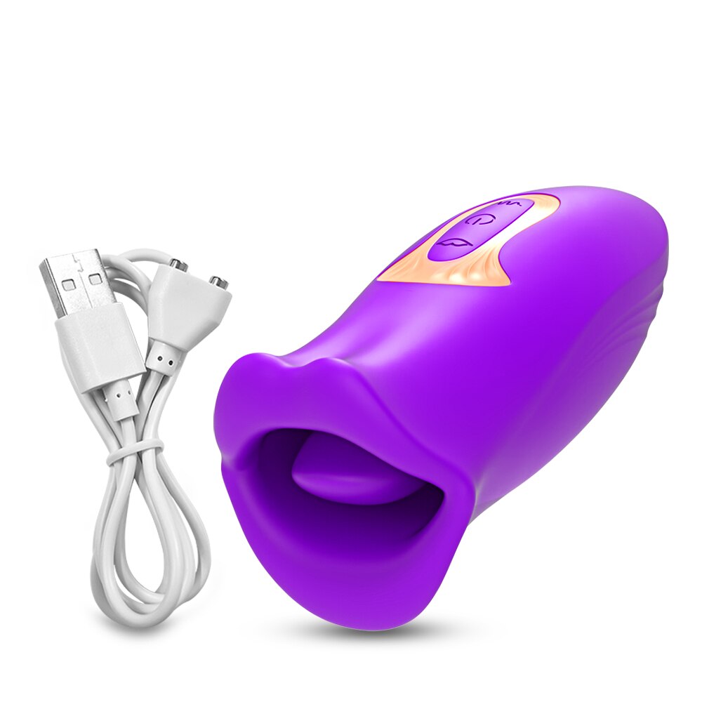 Clit Lick Vibrator, Female Sex Toy for Women, Biting Mouth, Oral Clitoris Stimulator, Nipple Sucker, Orgasm Device, Female Masturbator