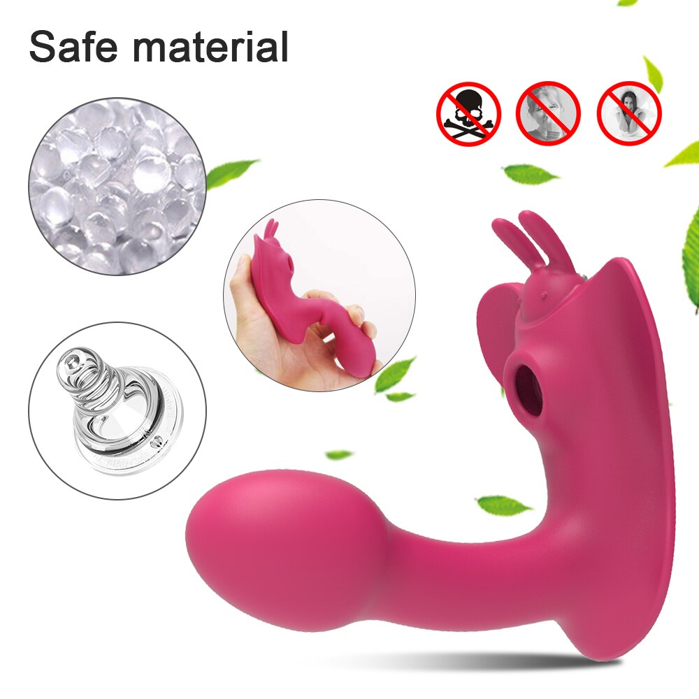 Clitoral Sucking Vibrator หญิงรีโมทคอนโทรล Clit Sucker Clitoris Stimulator จริง Dildo สั่นเซ็กซ์ทอยสำหรับผู้หญิงผู้ใหญ่18