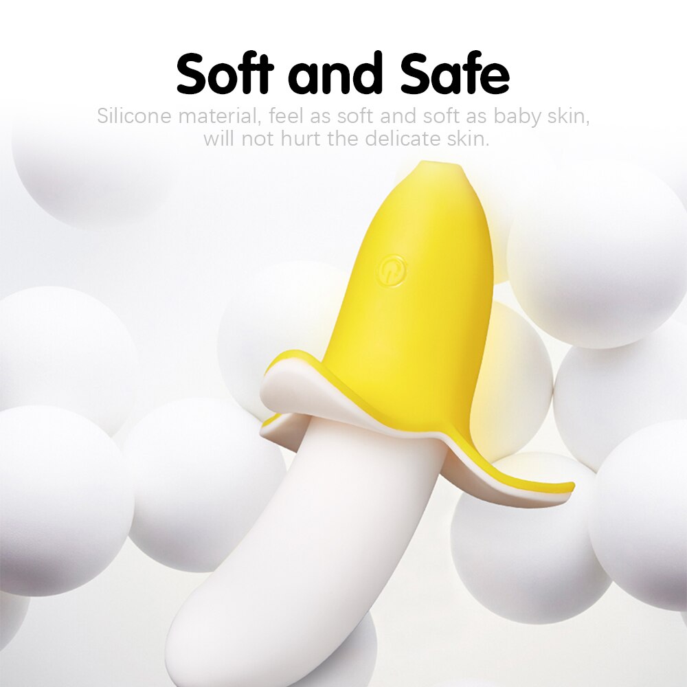 Banana Clitoral Vibrator G-Spot Stimulator Vaginal Silicone Dildo Female Masturbator Cute Adult Sex Toy for Women