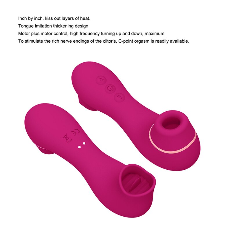 Clitoris Sucker Sex Sucking Toys Vibrator Powerful Clitoris Blowjob Tongue Stimulator Nipple Vagina Pussy Pump Sex Toys for Women