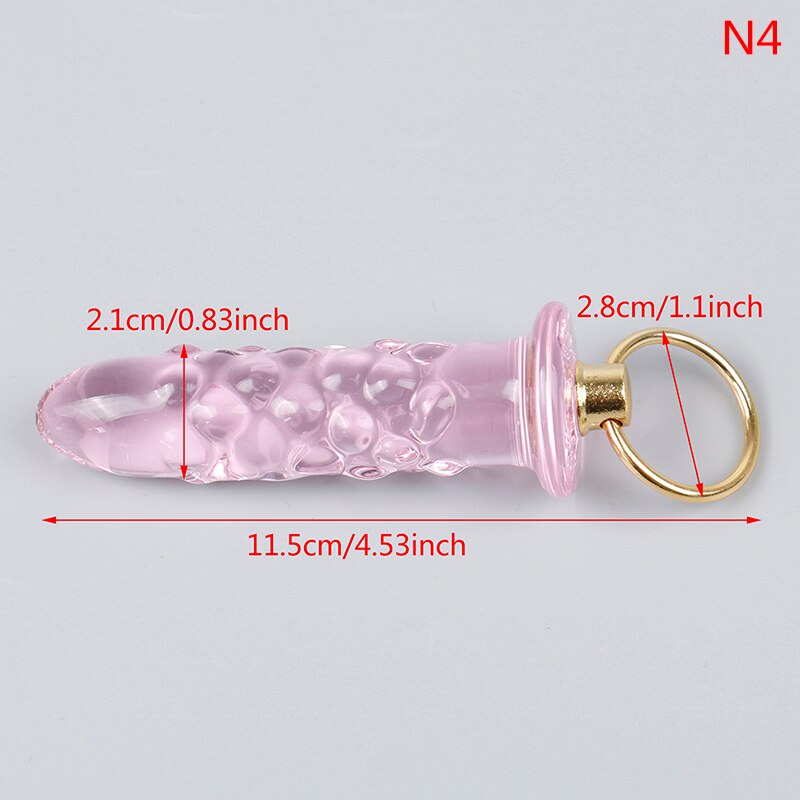 Crystal Glass Butt Plug Anal Sex Toys Anal Plug Glass Dildo Prostate Massager Anal Beads Butt Plug Sex Toys Women Men Gay