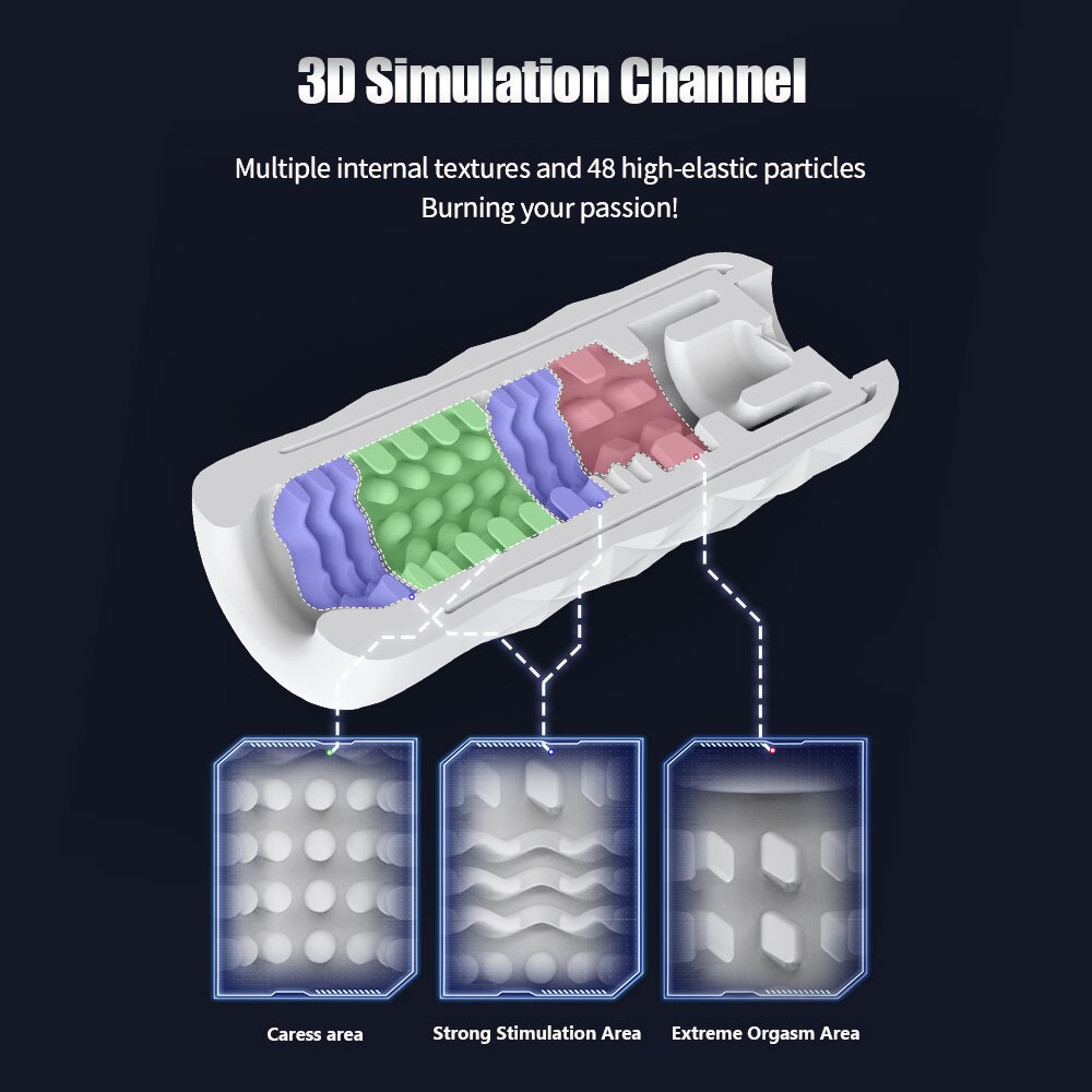 Automatic Suction Male Masturbator Pusher Speed Control Lifelike Vagina HIFI Bluetooth Speaker Sex Toy for Men