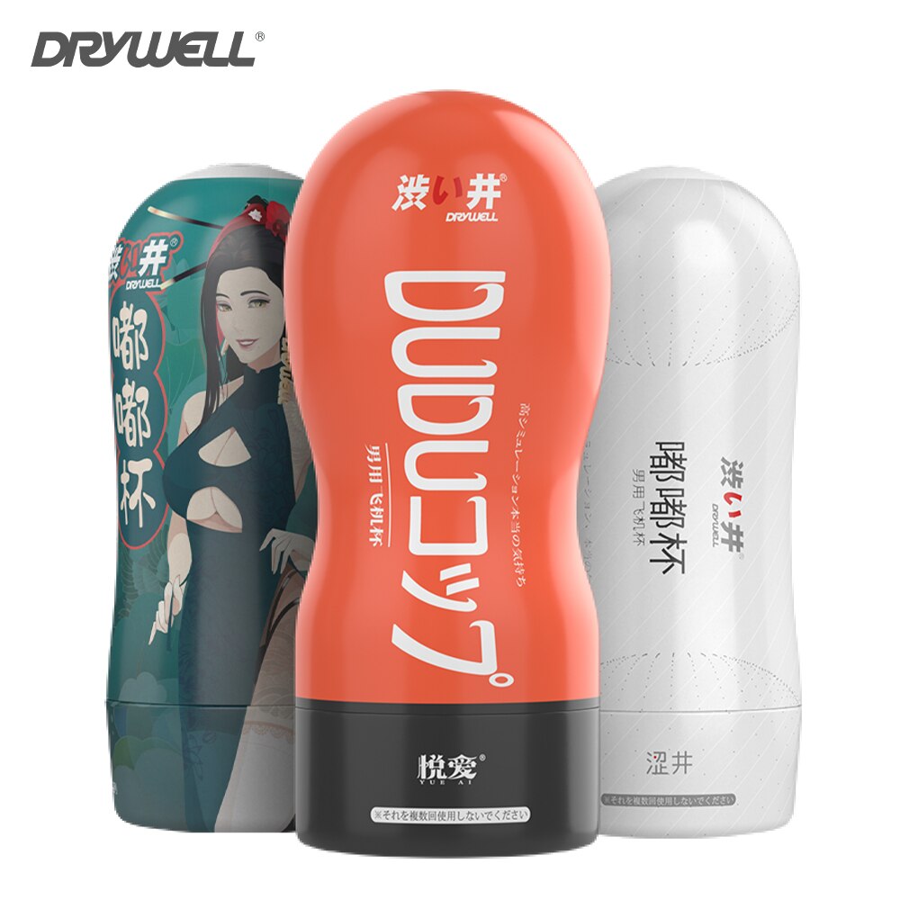 DRY WELL Genuine Vagina Masturbator Cup Vacuum Oral Sex Adult Pussy Anal Men Self-Pleasure Adult Products Suction Friend