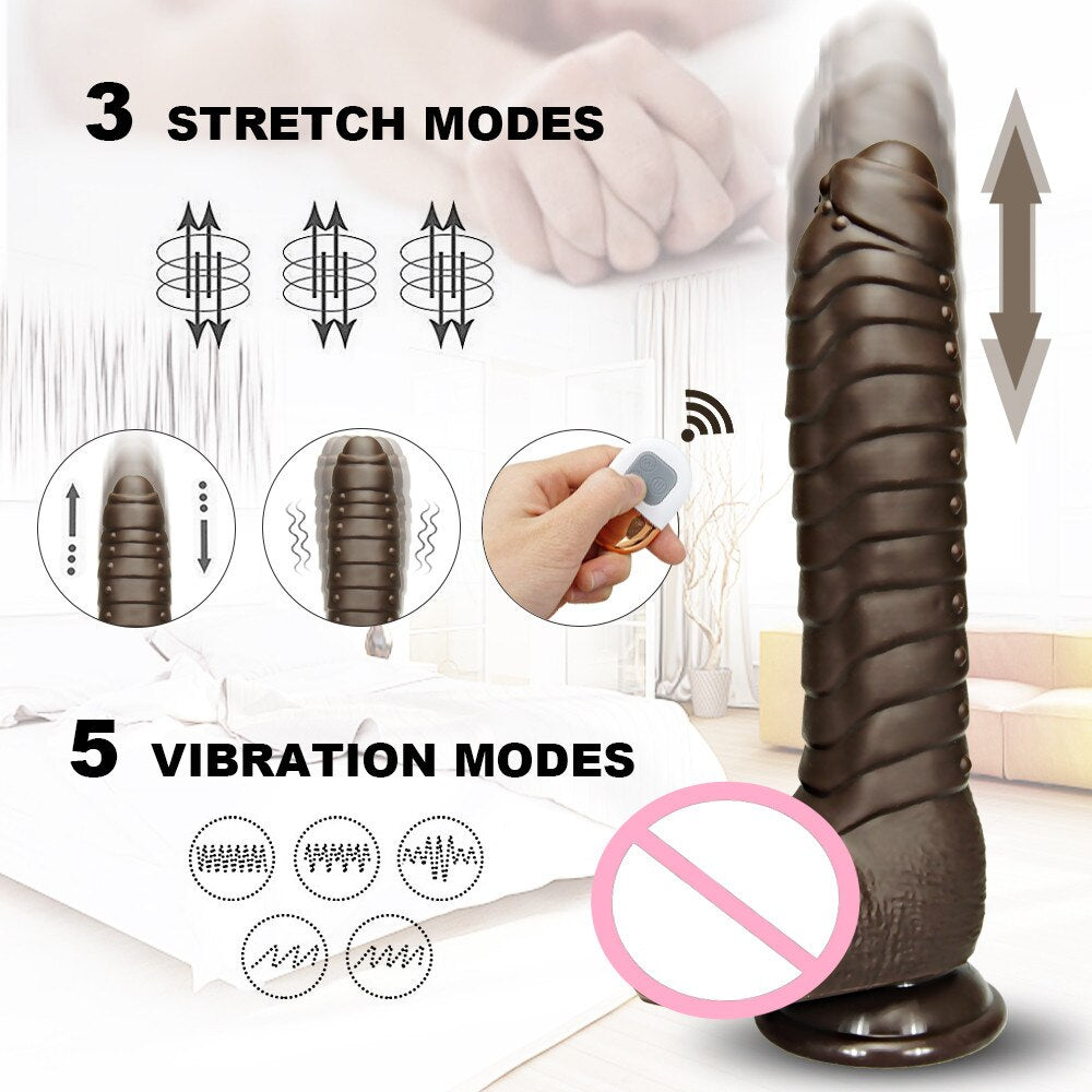 Soft Remote Control Dildo Vibrator Sex Toy for Women Couple Large Realistic Anal Penis Female Masturbation Adult Sex Shop