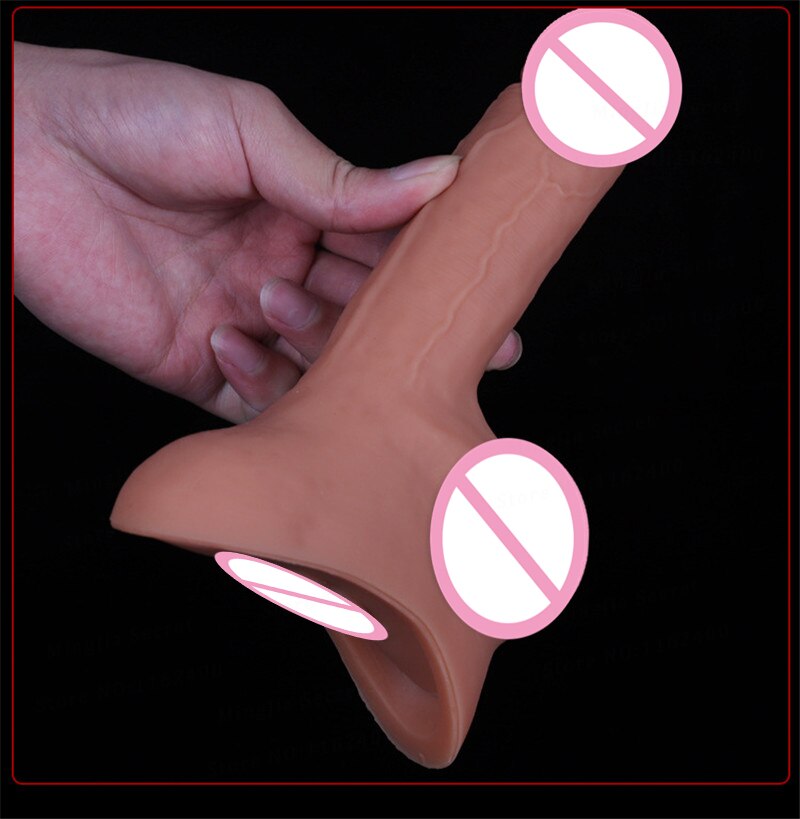 New Female Urination Standing Silicone Dildo Pants Penis Sleeve Adult Sex Toys for Men Women Lesbians