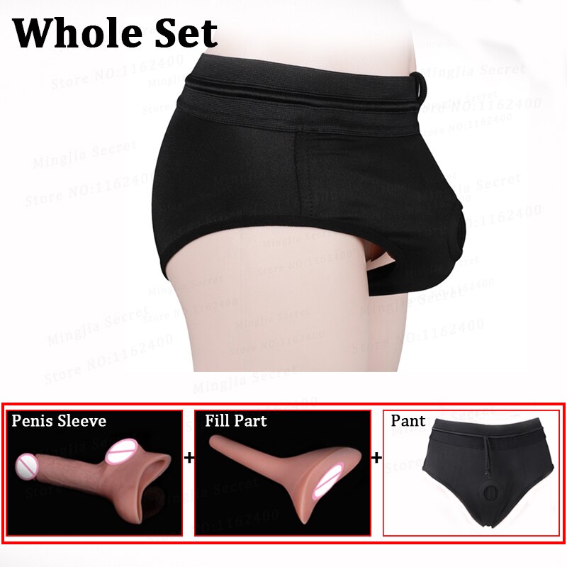 New Female Urination Standing Silicone Dildo Pants Penis Sleeve Adult Sex Toys for Men Women Lesbians