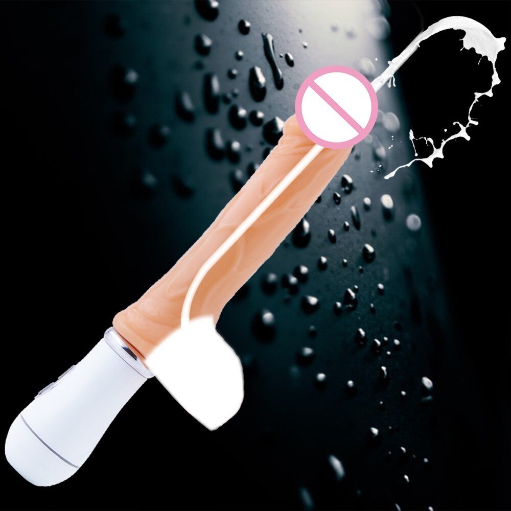 Aphrodisiac Water Spray Dildos for Women Simulation Artificial Penis Vibration Ejaculation Realistic Dildo Sex Toy Female Masturbation