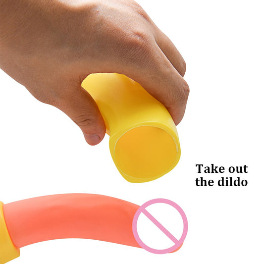 Sexy Banana Penis Spray Water April Fools Spoof Bachelor Party Hen Party Supplies Sex Toys for Women Men Realistic Dildo