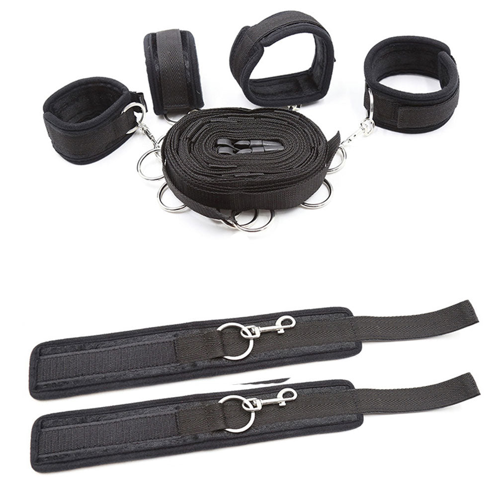 Erotic SM Adult Games Sex Toys for Women Wrists Ankle Cuffs Under Bed BDSM Bondage Restraint Nylon Sex Handcuffs