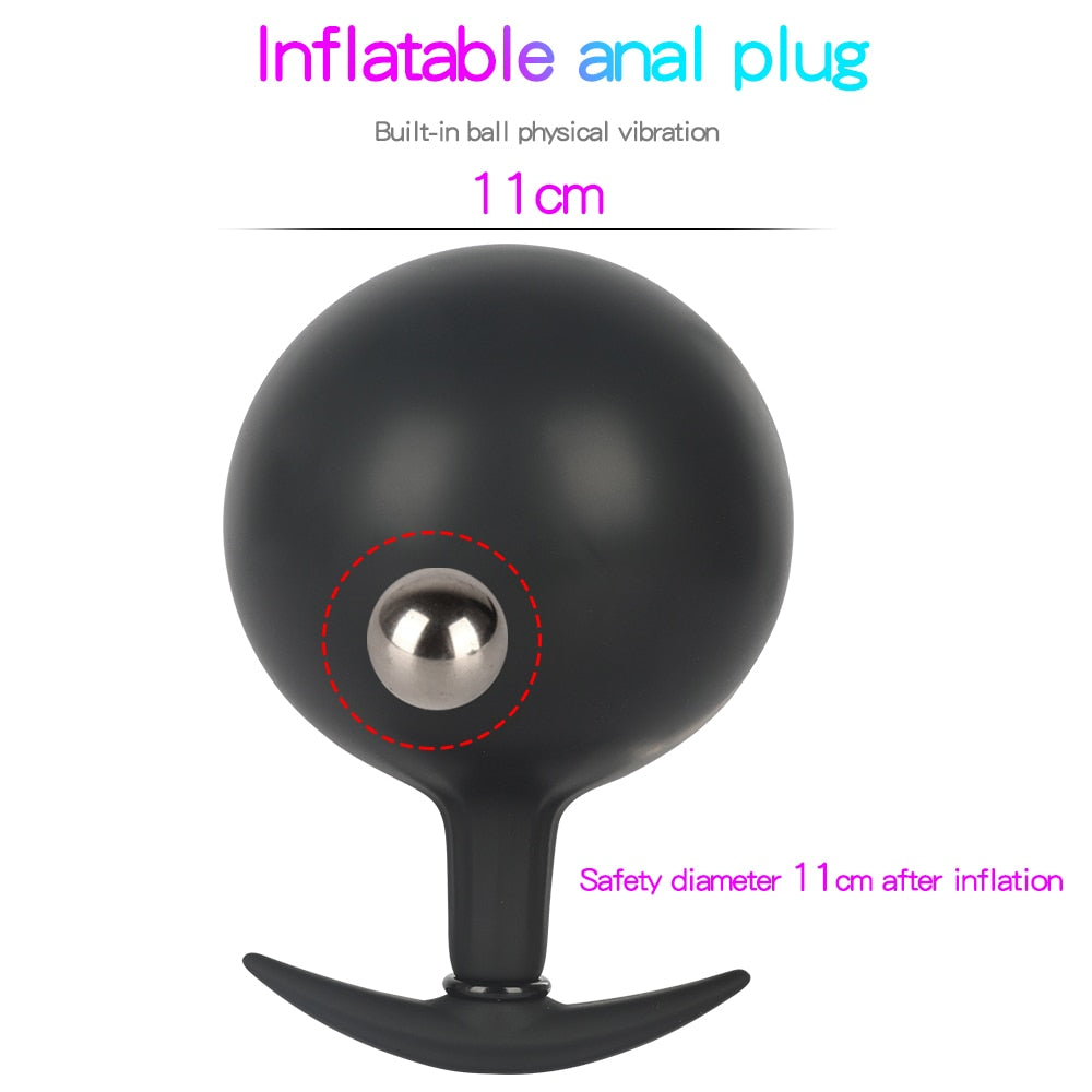 Expandable Prostate Massager Butt Plug Adult Sex Toys Inflatable Silicone Huge Big Anal Plug Anal Dildo Pump Anal Dilator