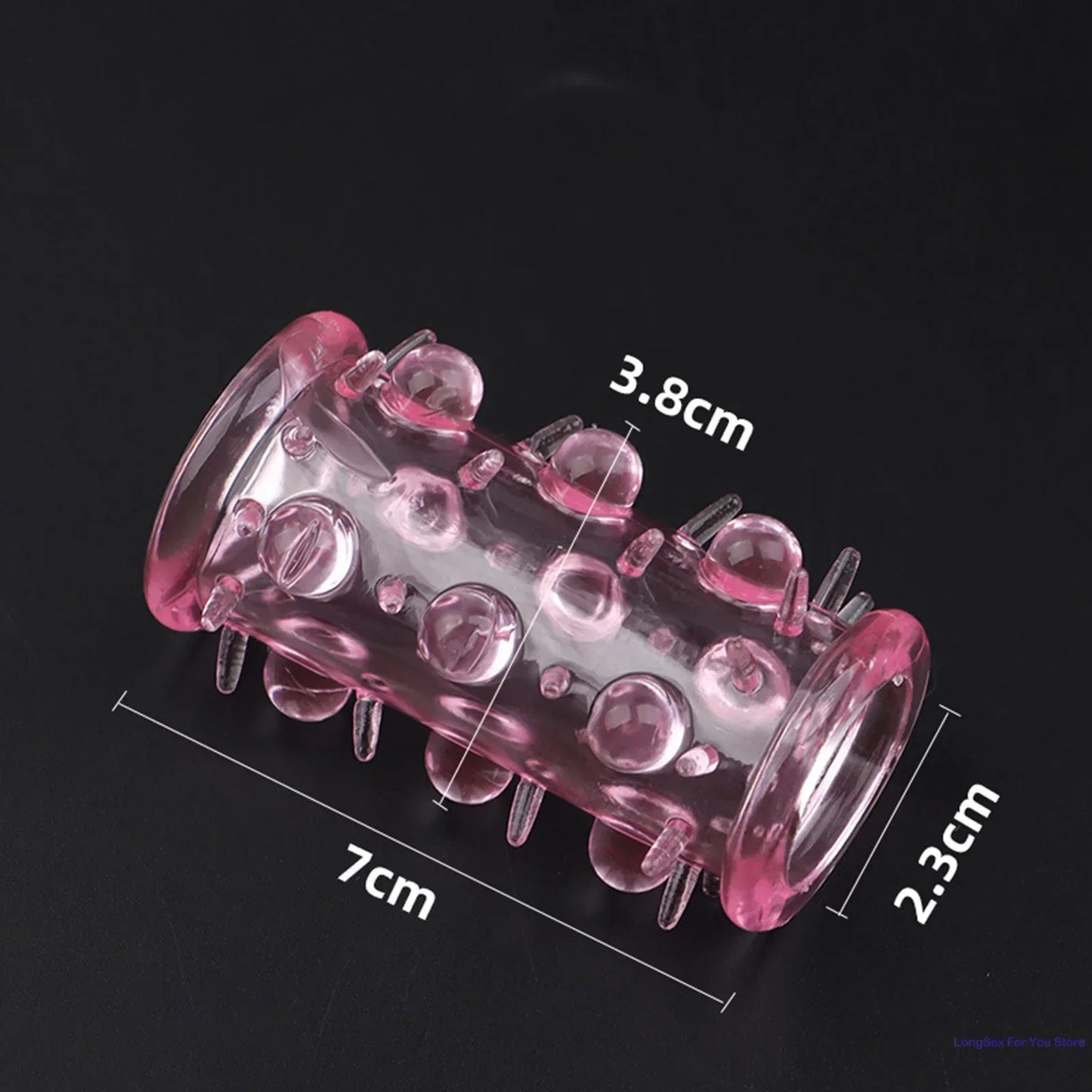 Penis Extension Sleeve Cock Rings For Men Enlarger Glans Particles Condom Lasting Delayed Sex Toys Adult Sexual Dotted Sex Goods