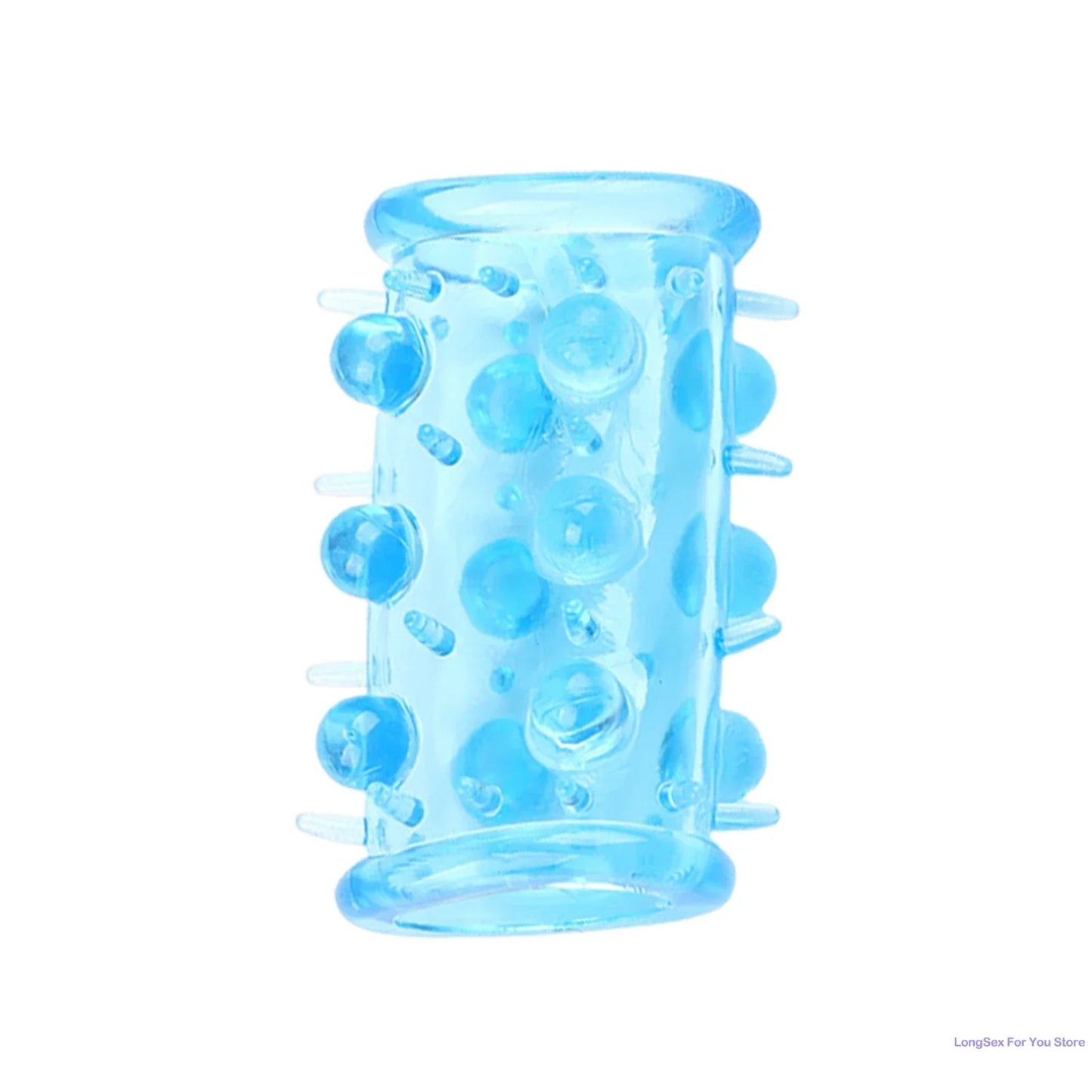 Penis Extension Sleeve Cock Rings For Men Enlarger Glans Particles Condom Lasting Delayed Sex Toys Adult Sexual Dotted Sex Goods