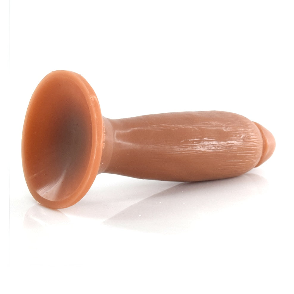 FAAK New Doubel Layer Silicone Butt Plug Soft Sucker Anal Dildo Male Masturbator Sex Toys Shop for Women Anus Vagina Stimulate