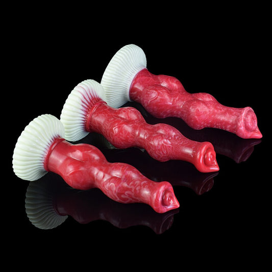 Silicone Bead Sucker Large Red Knot Dog Dildo Sex Toy for Women Men Unisex Erotic Product Butt Plug