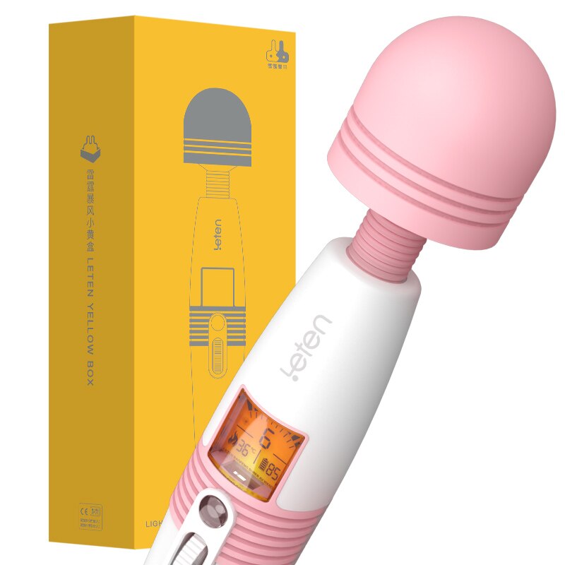 Female Masturbation Clitoris Stimulation AV Stick Warm Version of The Dildo AV Wand Massager Vibrator G Point Sex Toy Adult Shop