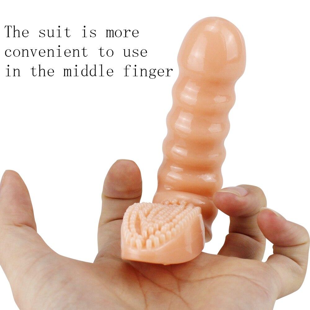 Finger Vibrators Clitoris Stimulation Sex Toys For Woman Brush Vibrating Finger Sleeve G Spot Massager Adult Sex Product