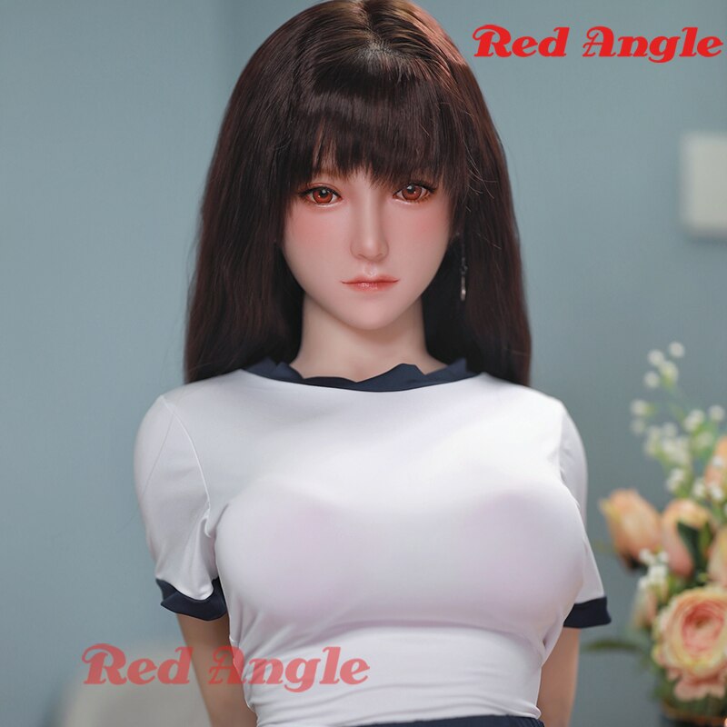 Red Realistic Corner Full Platinum Silicone Love Doll for Men with Implanted Hair, Japanese Real Doll for Men