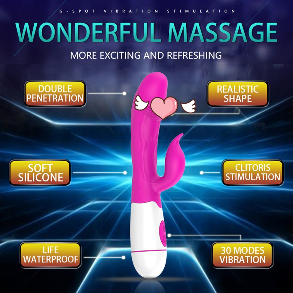 G Spot Dildo จริงคู่ Vibrators สำหรับผู้หญิง Clitoris ช่องคลอดผลิตภัณฑ์เซ็กซี่ของเล่นสำหรับผู้ใหญ่18 XXX Intimate Goods shop