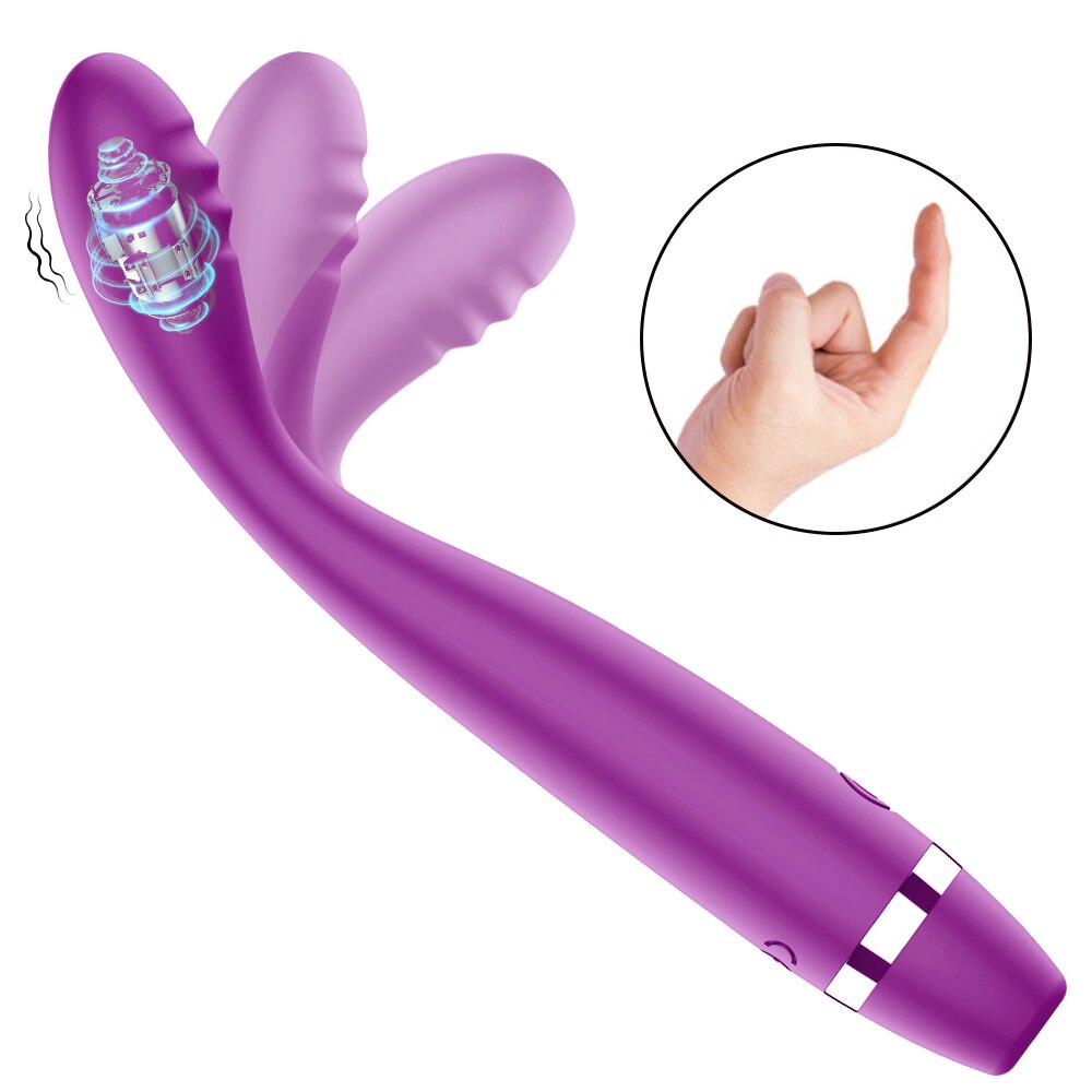 G Spot Vibrator Finger Vibrator Dildo Clitoris Stimulator Vagina Vibrator for Beginners Masturbator Massager Sex Toys for Women 18+