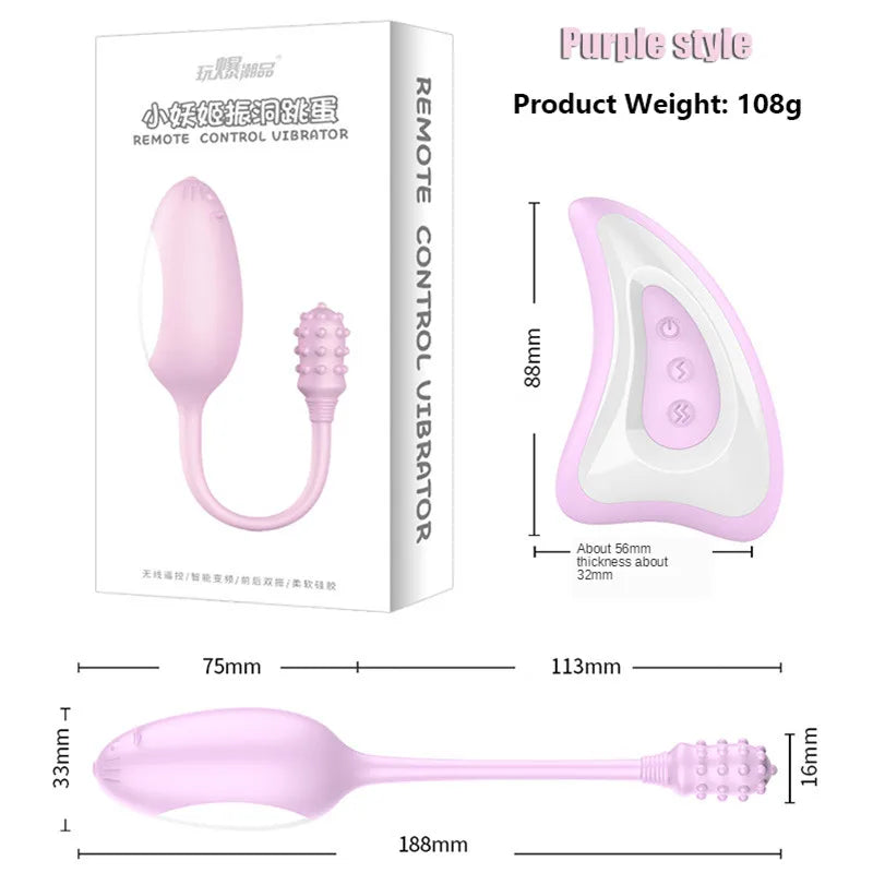 G spot Bullet Vibrating Egg Vibrator Vagina Ball Ben Wa Balls Anal Nipple Stimulation Wireless Remote Adult Sex Toys For Women