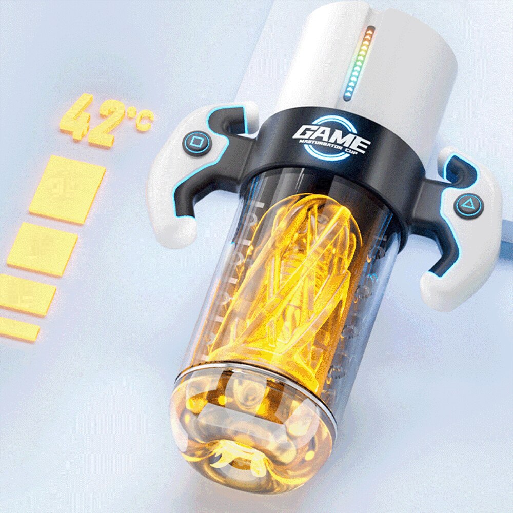 Male Vibrator Automatic Masturbator for Men Deep Throat Oral Vagina Suction Vibrator Sex Toy 18+