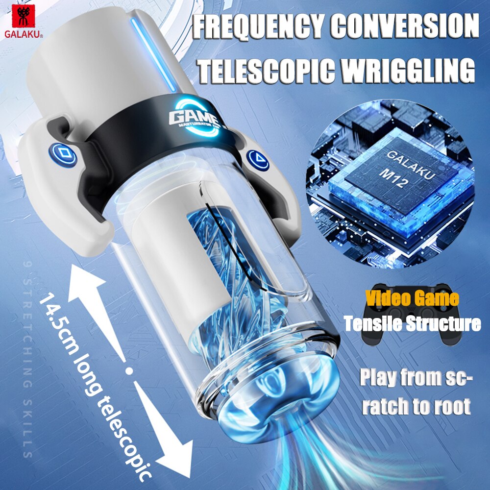 Male Vibrator Automatic Masturbator for Men Deep Throat Oral Vagina Suction Vibrator Sex Toy 18+