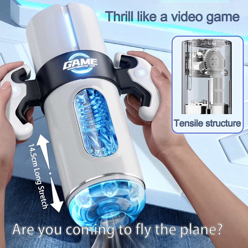 Male Vibrator Automatic Masturbator for Men Deep Throat Oral Vagina Suction Vibrator Sex Toy 18+
