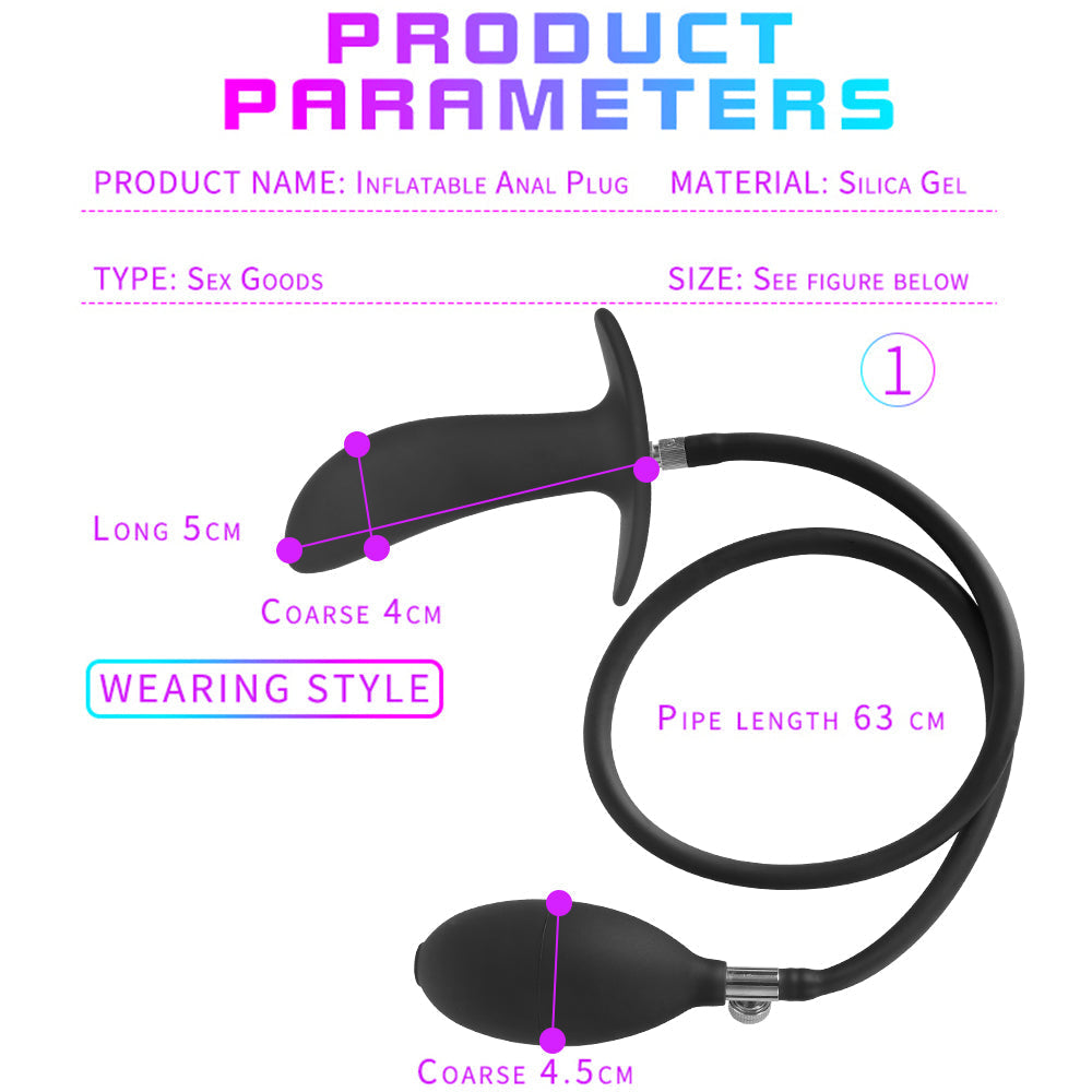 Expandable Prostate Massager Butt Plug Adult Sex Toys Inflatable Silicone Huge Big Anal Plug Anal Dildo Pump Anal Dilator