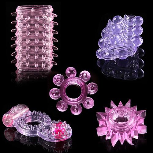 5 Pcs Different Penis Rings Cock Rings Ejaculation Delay Penis Enlargement Adult Product Sex Toys for Men Lock Rings Sex Shop