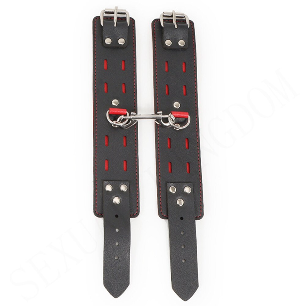 Adjustable Leather Handcuffs and Shackles BDSM Bondage Restraints Femdom Fun Adult Sex Bondage Sex Toys for Women and Couples