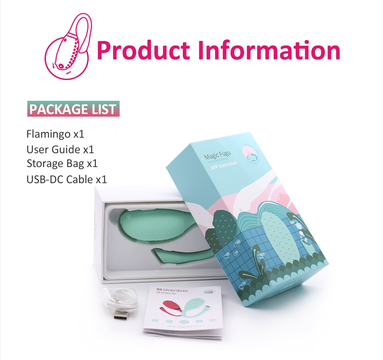 Magic Motion Smart Sex Toy Remote Control Vibrator G-spot Clitoris Fugu App Vibrating Ball Flamingo Vagina Massager for Woman