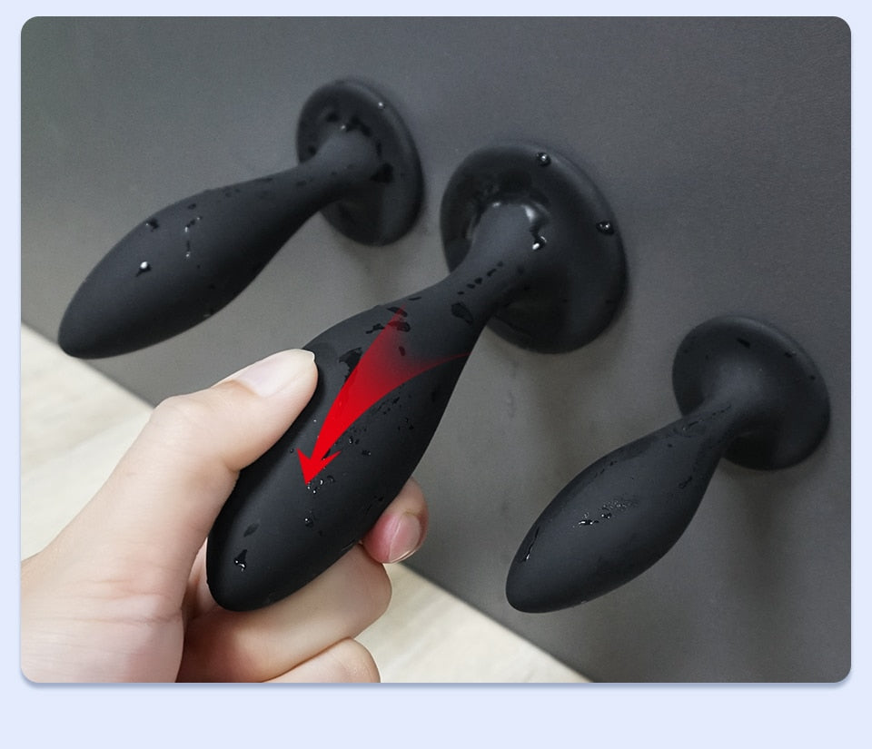 3pcs Anal Plugs Buttplug Training Set Silicone Suction Anus Sex Toys for Women Men Male Prostate Massager Butt Plug Gay Bdsm Toy