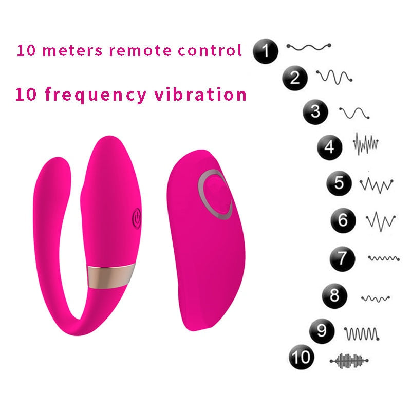 10-Speed G-Spot Vibrator, Wireless Remote Control Clitoris Stimulator, Wearable Panties Dildo, Vibrating Egg Sex Toys for Women