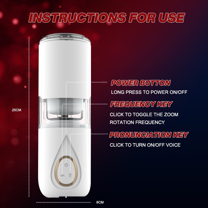 10-Rotation Automatic Telescopic Male Masturbators Realistic Vagina Adult Masturbation Sex Toys for Men Blowjob Machine