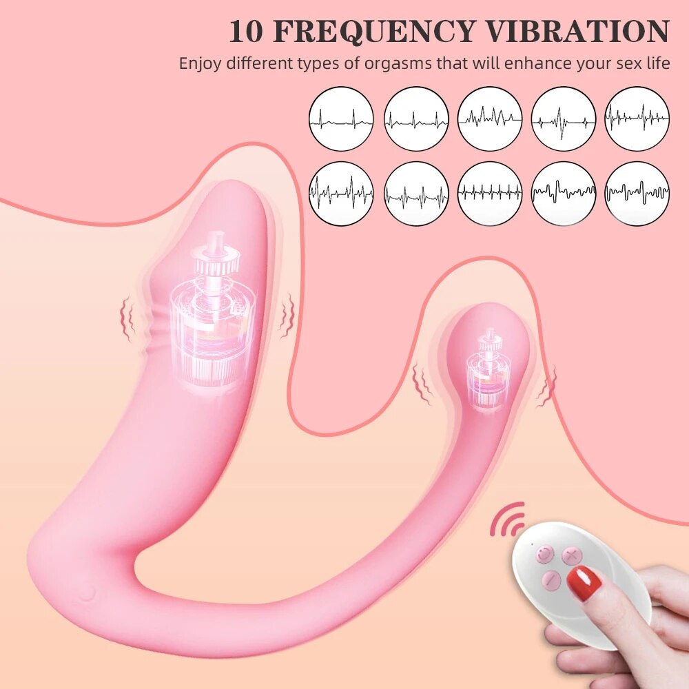 Egg Vibrator for Women Remote Control Dildo G Spot Clitoris Stimulator Female 2-Motor Masturbation Anal Plug Sex Toy