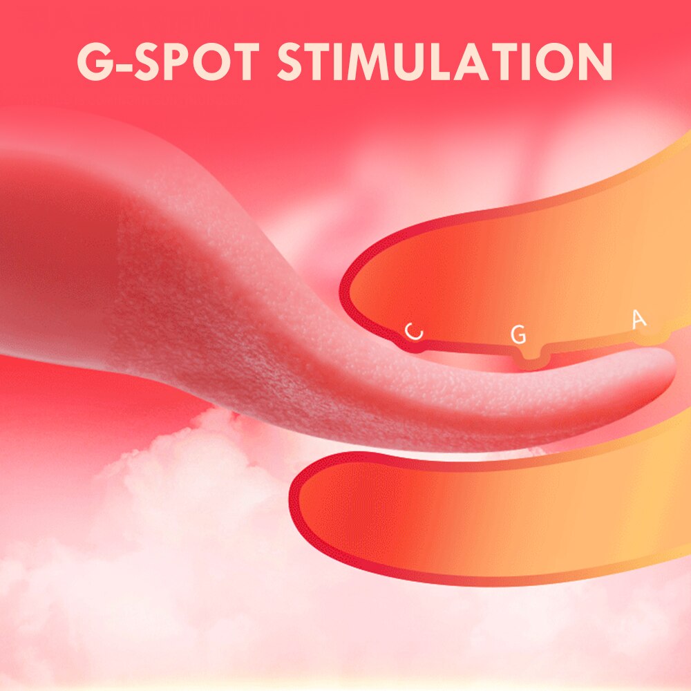 G-Spot Clitoris Vagina Anal Nipple Stimulator Female Masturbator Warming Licking Sex Toy for Women
