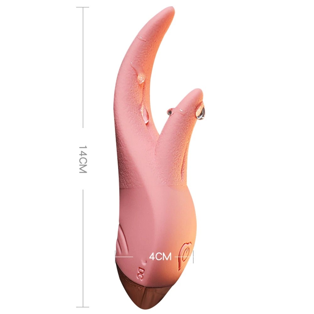 G-Spot Clitoris Vagina Anal Nipple Stimulator Female Masturbator Warming Licking Sex Toy for Women