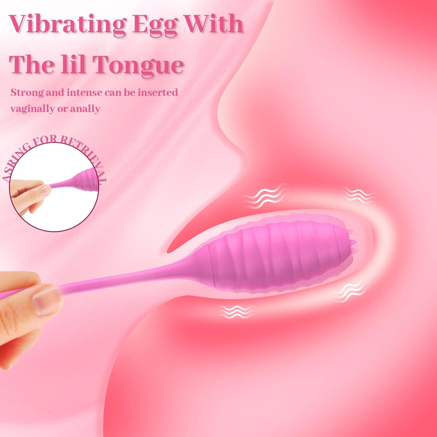 Realistic Licking Tongue Vibrator Egg Vibrator G-Spot Clitoris Vaginal Nipple Stimulator Female Masturbator