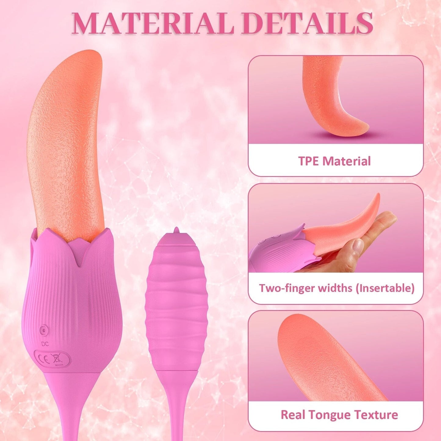 Realistic Licking Tongue Vibrator Egg Vibrator G-Spot Clitoris Vaginal Nipple Stimulator Female Masturbator