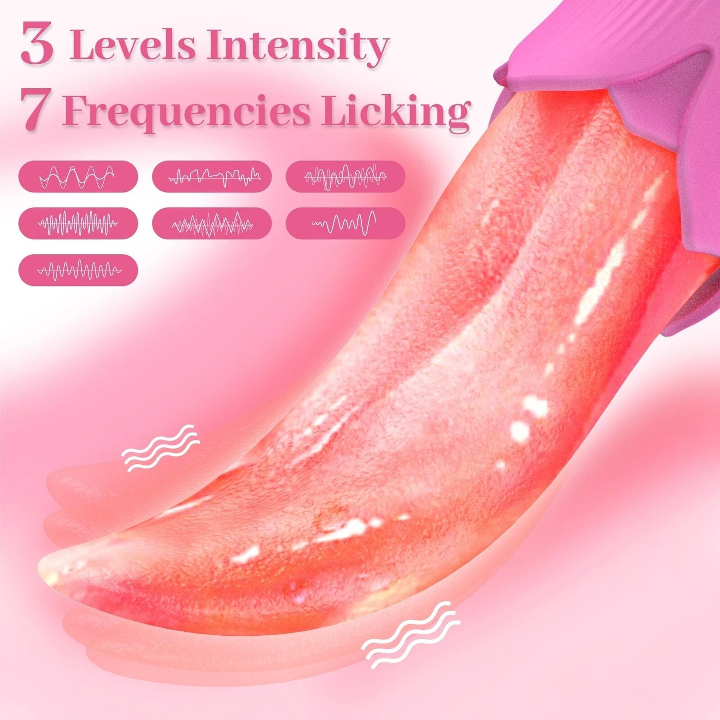 Realistic Licking Tongue Vibrator Egg Vibrator G-Spot Clitoris Vaginal Nipple Stimulator Female Masturbator