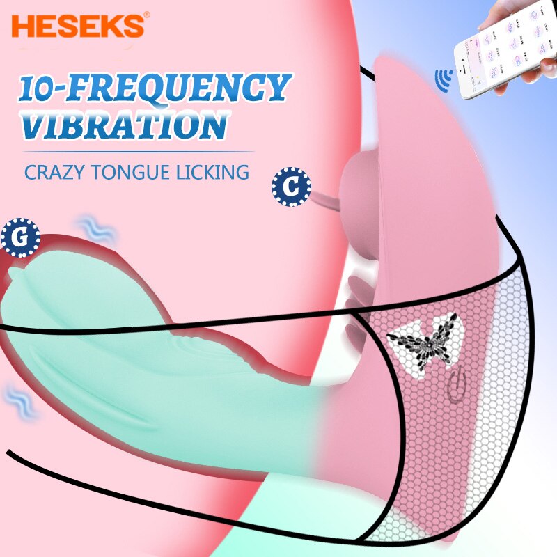 Wearable APP Licking Vibrator for Women G Spot Vaginal Anal Nipple Clitoris Stimulator Adult Sex Toy18