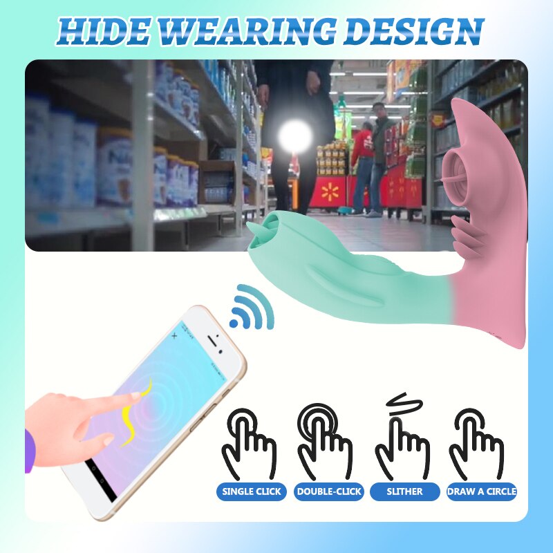 Wearable APP Licking Vibrator for Women G Spot Vaginal Anal Nipple Clitoris Stimulator Adult Sex Toy18