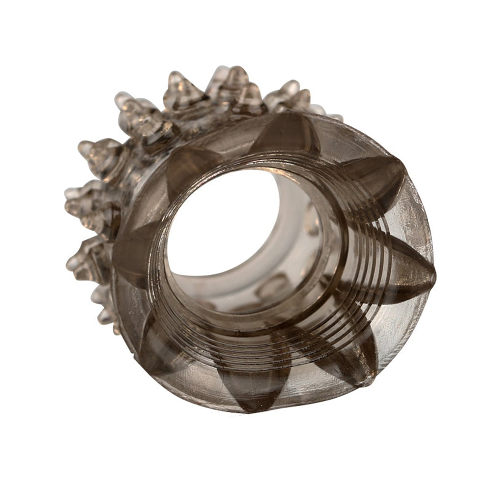 Dropshipping Men's Soft TPE Spiked Cock Ring Extender Penis Sleeve Delay Time Adult Sex Product