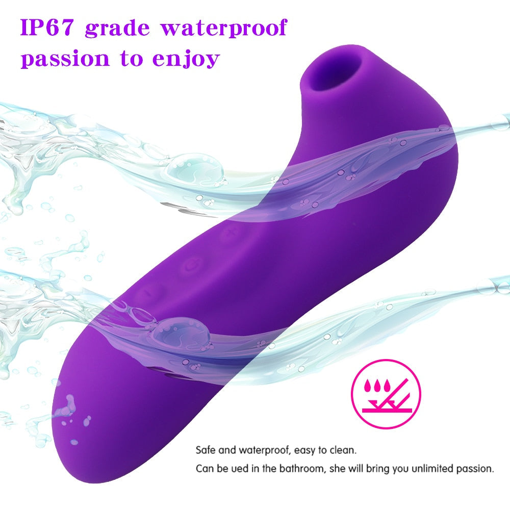 Clit Sucker Vibrator, Blowjob, Tongue Licking, G-Spot Massage, Clitoris Stimulator, Nipple Sucking Erotic Sex Toys for Women Sexo